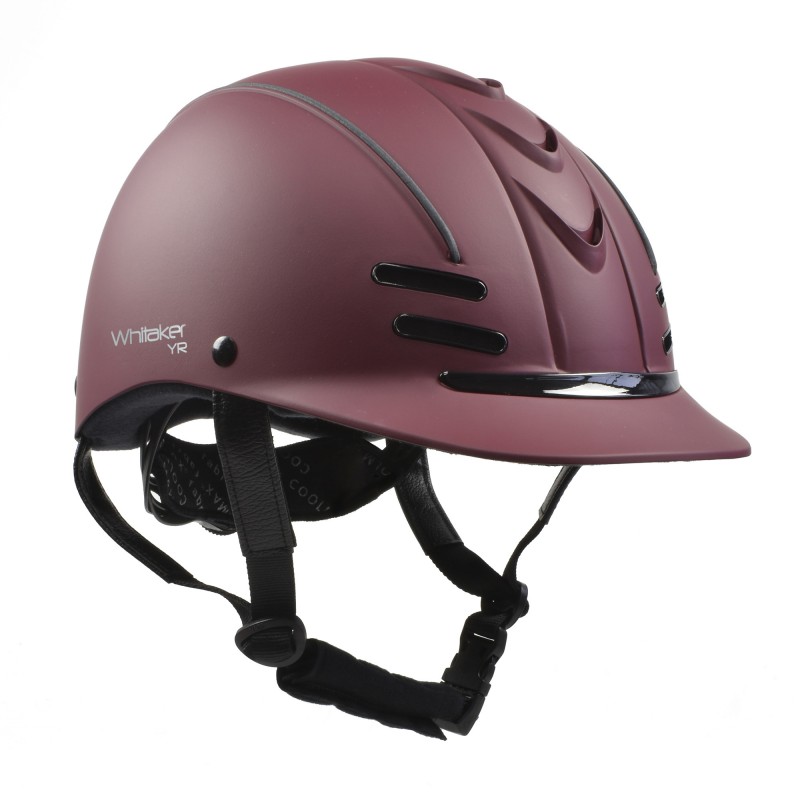 RH072 Club Young Rider Helmet in Burgundy