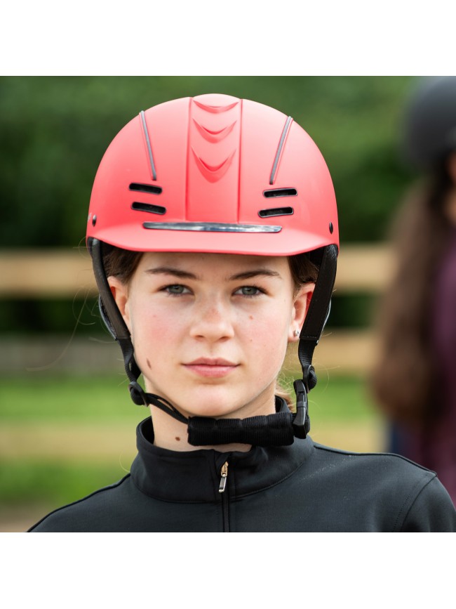 RH072 Club Young Rider Helmet in Red