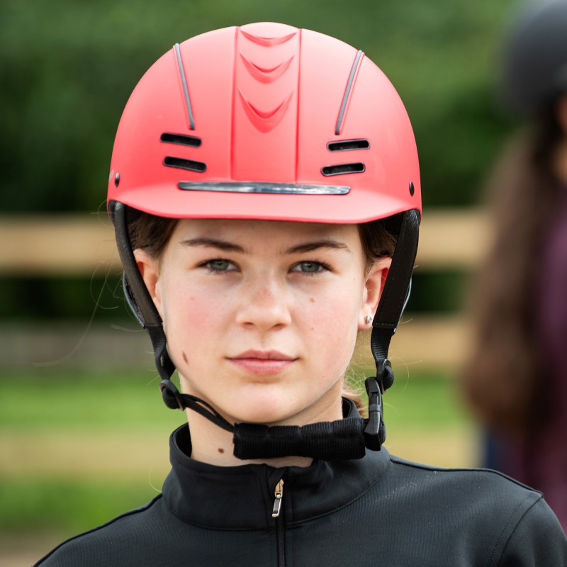 RH072 Club Young Rider Helmet in Red